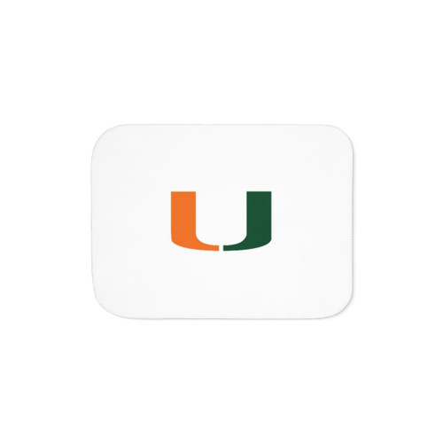 University of Miami Canes Sherpa Blanket
