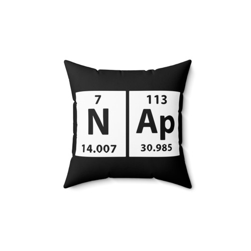 Chemical Elements Nap Pillow for Geeks and Science Lovers