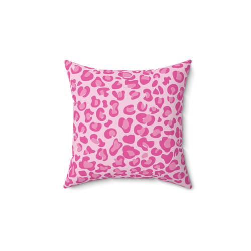 Pink Leopard Print Pillow - Cheetah Pattern Home Decor