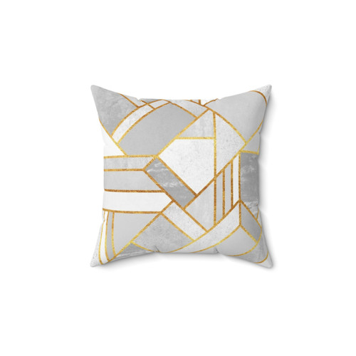 Gold City Geometric Pillow