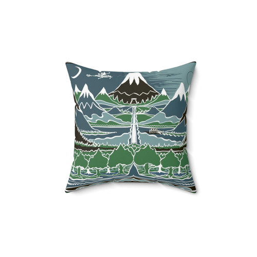 Forest Mountain Path Tolkien-Inspired Pillow