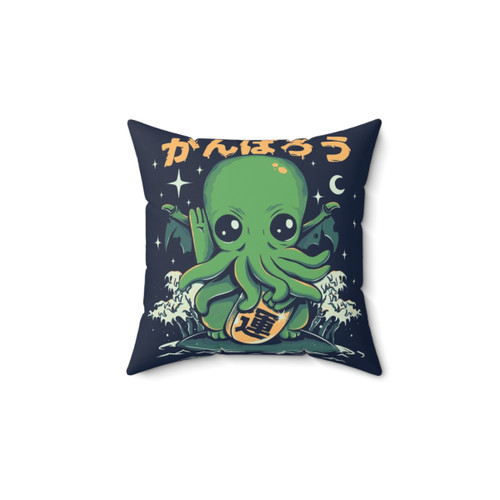 Cthulhu Lucky Cat Pillow for Good Fortune