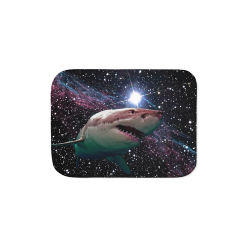 Space Shark Sherpa Blanket