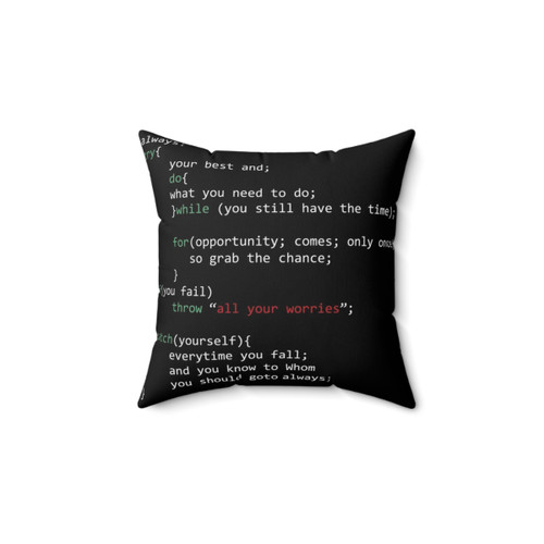 Geek Coder Pillow - Comfortable Pillow for Programmers