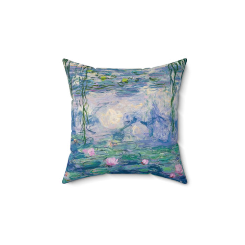 Water Lilies Fine Art Pillow by Claude Monet