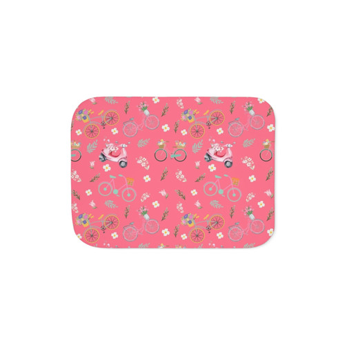 Cozy Sherpa Blanket for Spring Biking