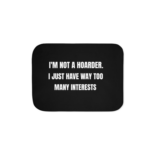 Funny Hobbies Sherpa Blanket