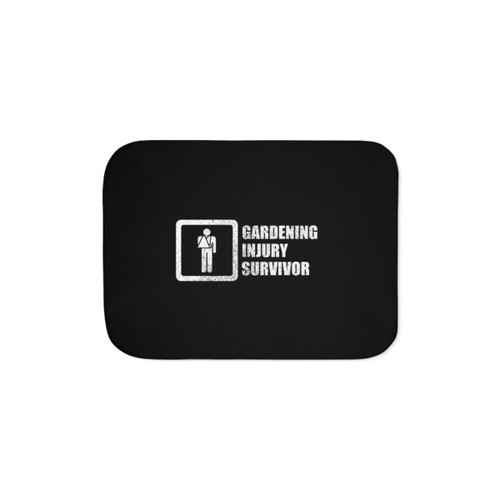 Gardening Injury Survivor Sherpa Blanket