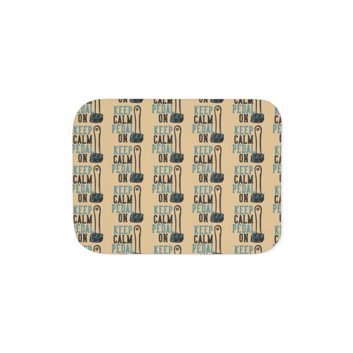 Keep Calm Pedal On Sherpa Blanket for Cyclists