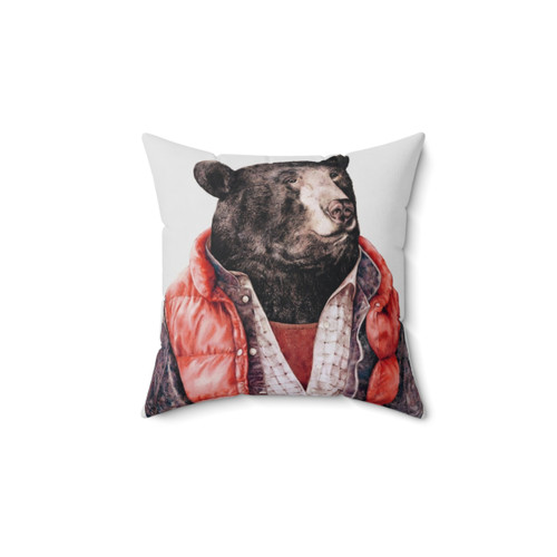 Soft and Cozy Black Bear Pillow