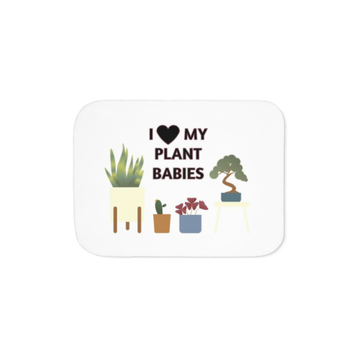 Soft and Cozy Sherpa Blanket for Plant Lovers