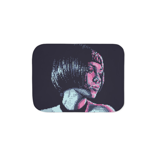 Cozy red sherpa blanket