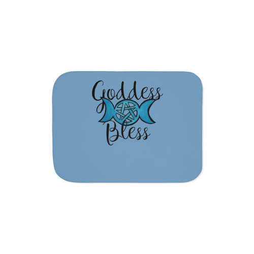 Goddess Bless Sherpa Blanket - Pagan, Wiccan, Spiritual