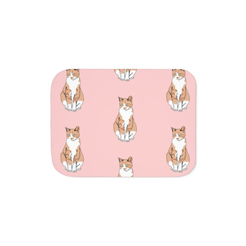 Soft and Cozy Cat Sherpa Blanket