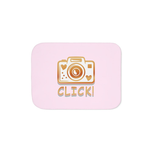 Camera Click Sherpa Blanket