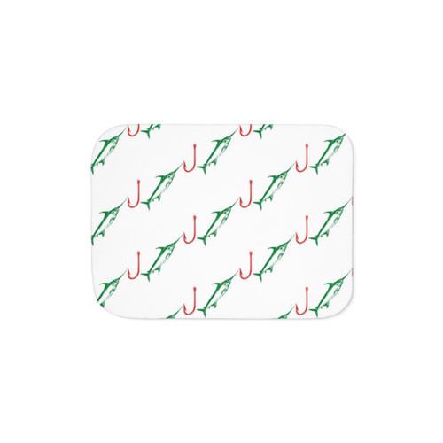 Funny Fishing Sherpa Blanket