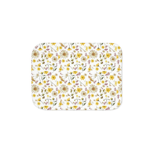 Wild Flowers Sherpa Blanket