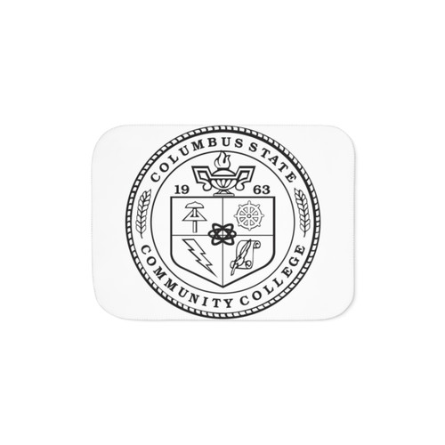 Columbus Community College Sherpa Fleece Blanket