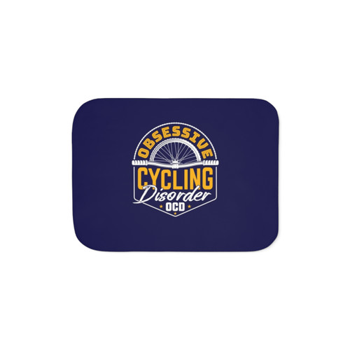 Obsessive Cycling Disorder OCD Sherpa Blanket