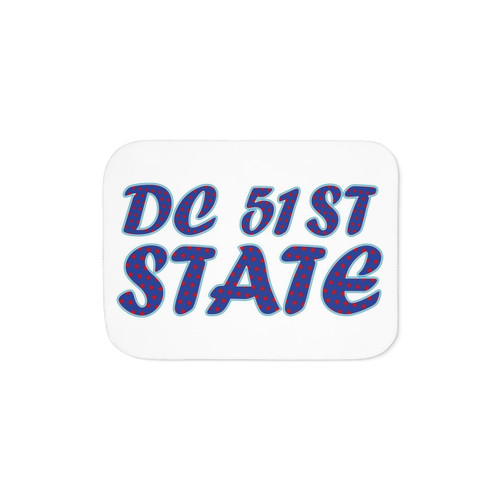 DC 51st State Sherpa Throw Blanket