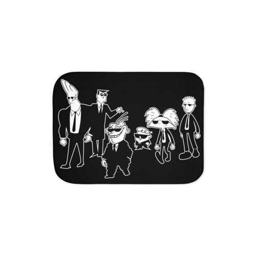 Animated Dogs 3 Sherpa Blanket