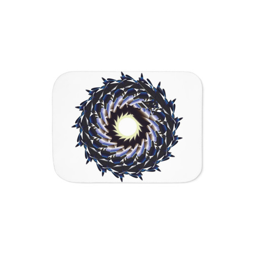 Cozy Sherpa Blanket with Stylish Designer Pattern