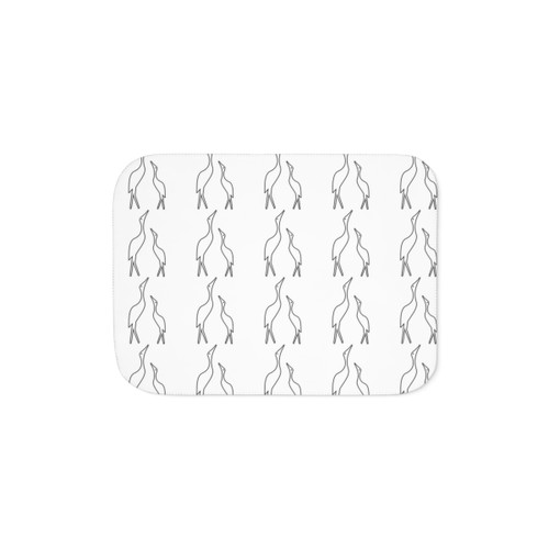 Crane Legendary Animals Sherpa Blanket