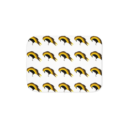 Legendary Animals Sherpa Blanket with Crow Design