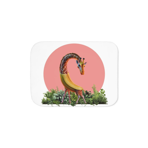 Giraffe Sherpa Blanket - Soft, Cozy and Stylish