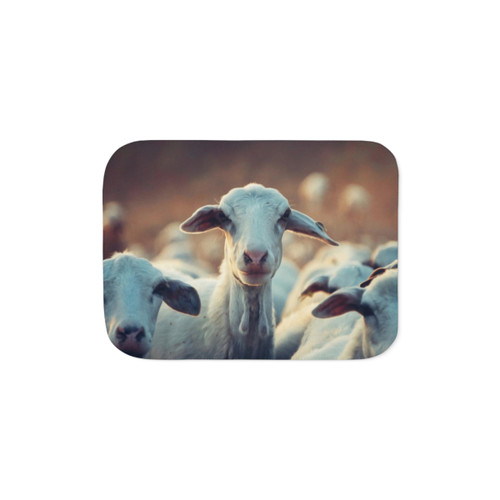 Curious Goat Farm Animal Sherpa Blanket