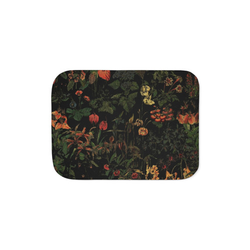 Midnight Floral Sherpa Blanket