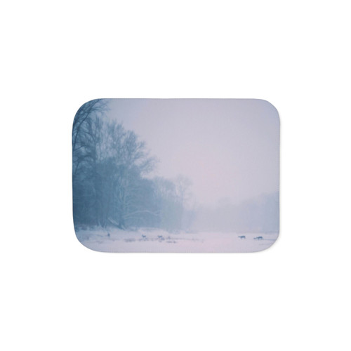 Deer Sherpa Blanket for Cozy Winter Nights