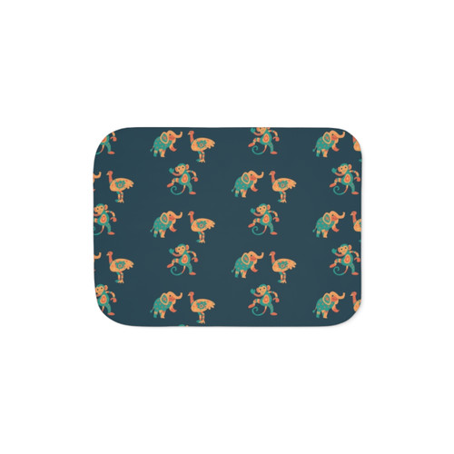 Animal Forest Sherpa Blanket