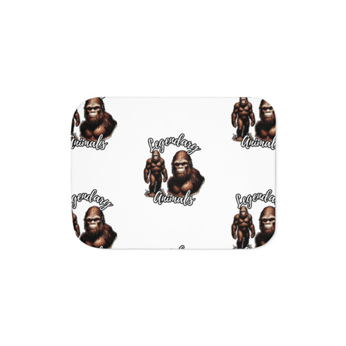 Legendary Animals Sherpa Blanket with Bigfoot