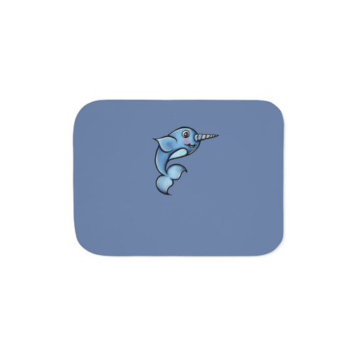 Narwhal Sherpa Blanket - Soft, Plush Throw Blanket