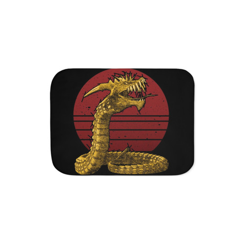 Legendary Animals Dragon Snake Sherpa Blanket