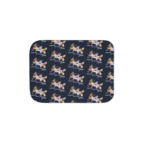 Pegasus Sherpa Blanket with Winged Horse Design