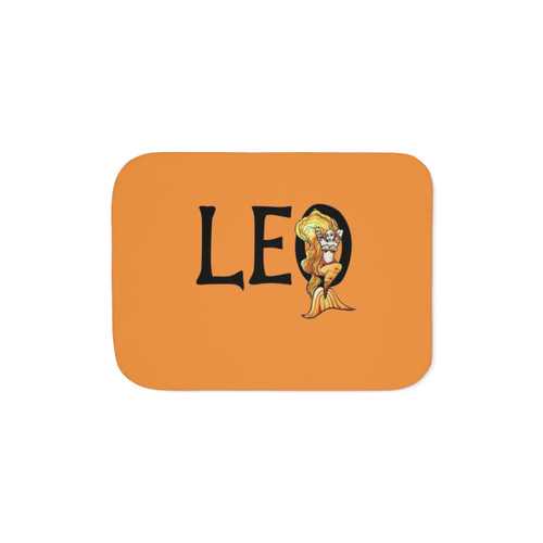 Soft and Cuddly Leo Sherpa Blanket