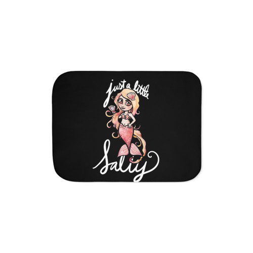 Cozy Sherpa Blanket with Salty Mermaid Design