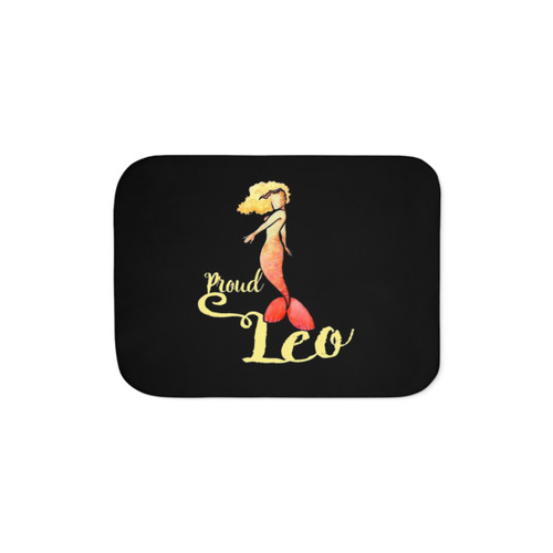 Soft and Plush Leo Mermaid Sherpa Blanket