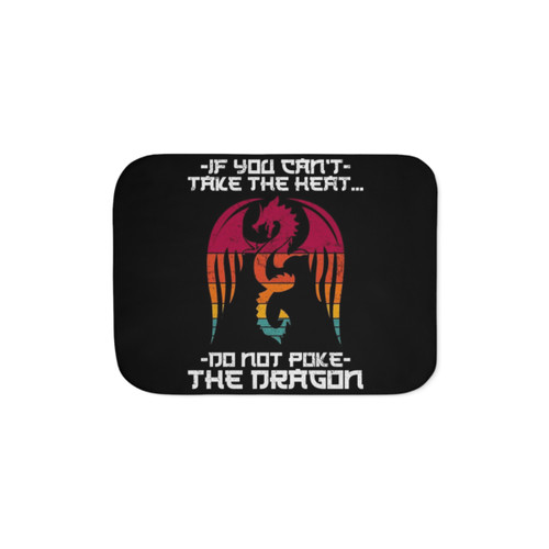 Retro Japanese Mythical Creature Sherpa Blanket