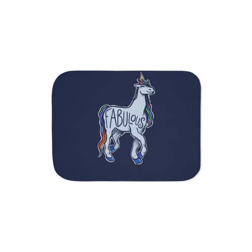 Fabulous Unicorn Sherpa Blanket