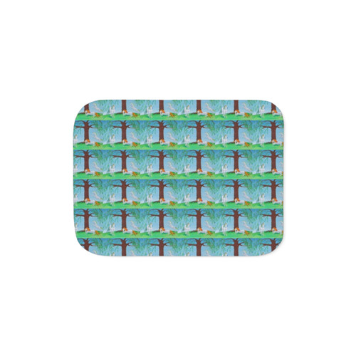 Unicorn Sherpa Blanket with Legendary Fantasy Art