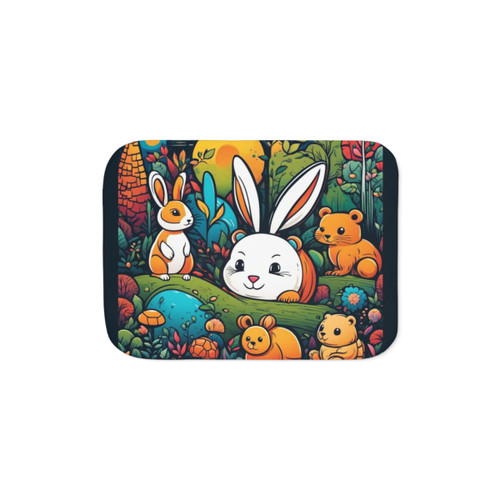 Cute Animals Sherpa Blanket with Adorable Animal Designs