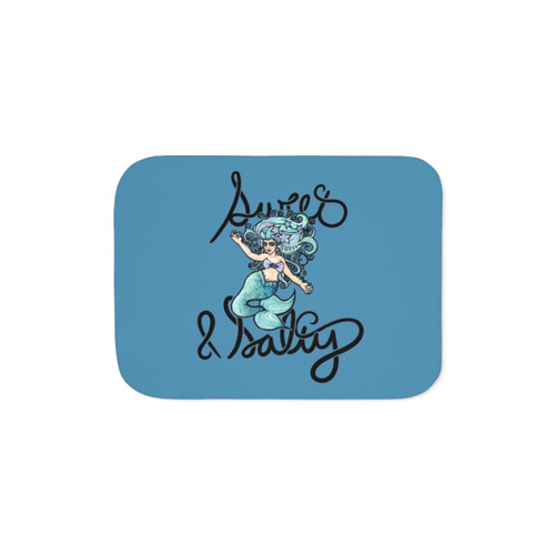 Sweet and Salty Mermaid Sherpa Blanket