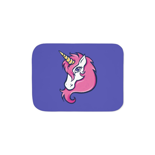 Pink Unicorn Sherpa Blanket