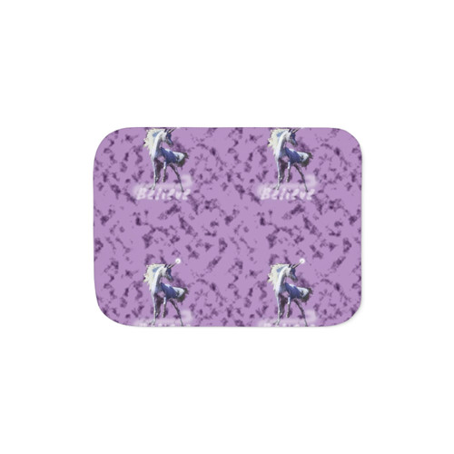 Rare Unicorn Through Mist Sherpa Blanket