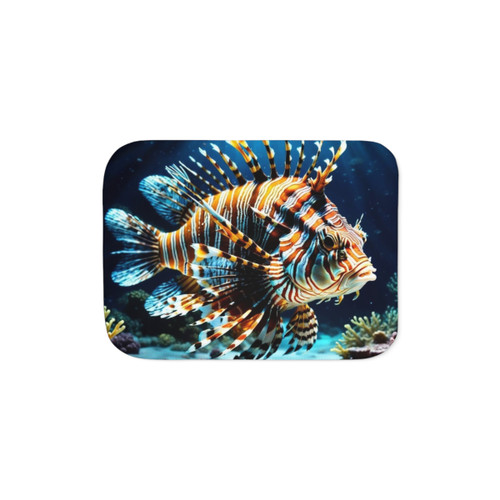 Lionfish Sherpa Blanket