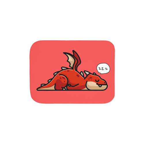 Cozy Sleeping Dragon Sherpa Blanket