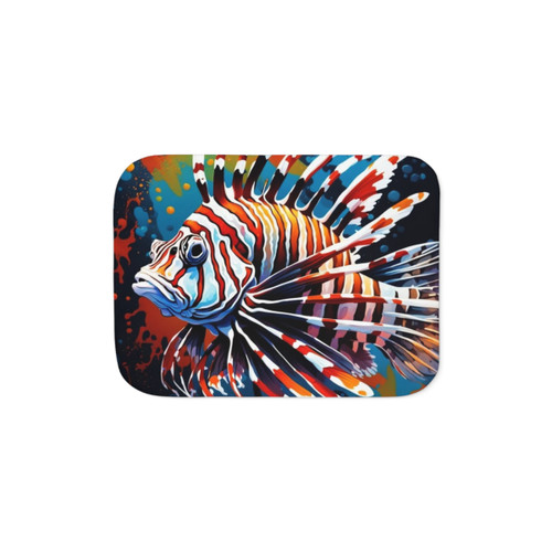 Lionfish Sherpa Blanket